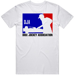 Dj Disc Jockey Association Retro Graphic Unisex Cotton White Classic T Shirt