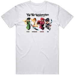 Yu Yu Hakusho Japanese Anime Retro Graphic Unisex Cotton White Classic T Shirt