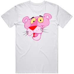 Pink Panther Tv Show Retro Graphic Unisex Cotton White Classic T Shirt