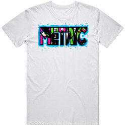 Metric Music Band Retro Graphic Unisex Cotton White Classic T Shirt