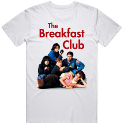 The Breakfast Club Movie Retro Graphic Unisex Cotton White Classic T Shirt
