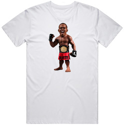 Jon Bones Jones Ufc Action Figure Retro Graphic Unisex Cotton White Classic T Shirt