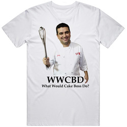 What Would Cake Boss Wwd Tv Show Retro Graphic Unisex Cotton White Classic T Shirt