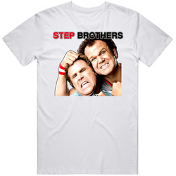 Boats And Hoes Step Brother Funny Retro Graphic Unisex Cotton White Classic T Shirt