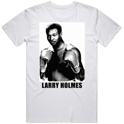 Larry Holmes Boxing Retro Graphic Unisex Cotton White Classic T Shirt