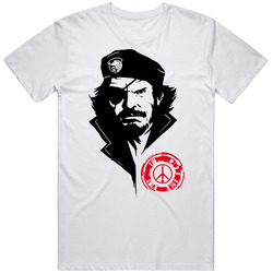 Metal Gear Solid Big Boss Video Game Retro Graphic Unisex Cotton White Classic T Shirt