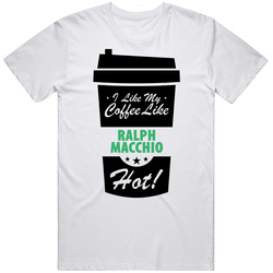 I Like My Coffee Like Ralph Macchio Hot Funny Male Celeb Cool Fan Retro Graphic Unisex Cotton White Classic T Shirt