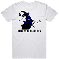 What Would Jin Do Samurai Champloo Anime Retro Graphic Unisex Cotton White Classic T Shirt
