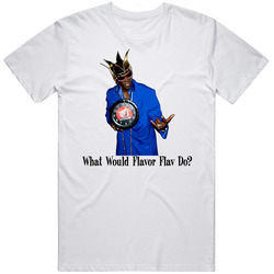 Wwffd Flavor Flav Retro Graphic Unisex Cotton White Classic T Shirt
