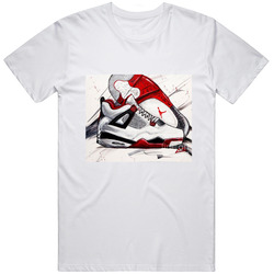 Jordan Inspired Retro Graphic Unisex Cotton White Classic T Shirt