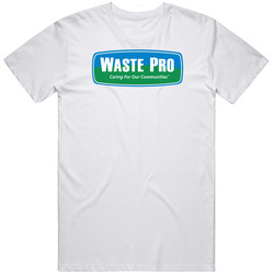 Waste Pro Garbage Disposal Logo Gift Fan Retro Graphic Unisex Cotton White Classic T Shirt