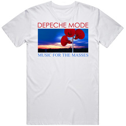 Depech Mode Retro Graphic Unisex Cotton White Classic T Shirt