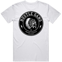Hustledod Dayak Retro Graphic Unisex Cotton White Classic T Shirt