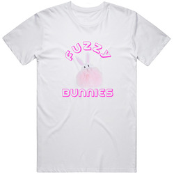 Fuzzy Bunny Retro Graphic Unisex Cotton White Classic T Shirt