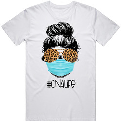 New Cna Certified Nursing Assistant Leopard Print Retro Graphic Unisex Cotton White Classic T Shirt