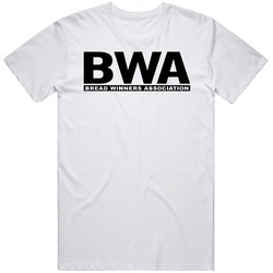 Bwa White Men Retro Graphic Unisex Cotton White Classic T Shirt