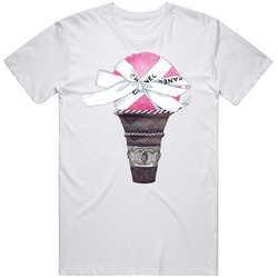 Pinkcone-fur-cc-rib Retro Graphic Unisex Cotton White Classic T Shirt