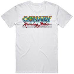 Conway Recording Studios Hollywood White Retro Graphic Unisex Cotton White Classic T Shirt