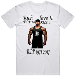 Rich Piana Famous Bodybuilder Rip Rich Piana Workout Gym Retro Graphic Unisex Cotton White Classic T Shirt