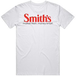 Smith's Food And Drug Grocery Store Best Market Gift Retro Graphic Unisex Cotton White Classic T Shirt