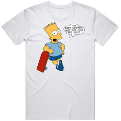 I'm Bart Simpson Vintage Retro Gift Retro Graphic Unisex Cotton White Classic T Shirt