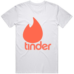 Tinder Retro Graphic Unisex Cotton White Classic T Shirt