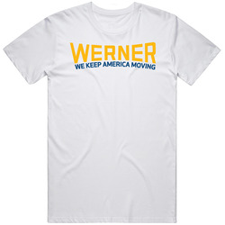 Werner Enterprises Inc Nasdaq Company Logo Employee Fan Retro Graphic Unisex Cotton White Classic T Shirt