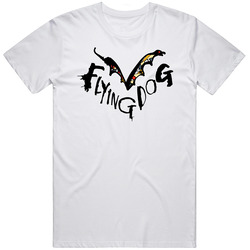 Flying Dog Beer Maryland Signature Alcohol Retro Graphic Unisex Cotton White Classic T Shirt