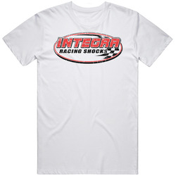 Integra Racing Shocks Automobile Car Truck Motorcycle Auto Parts Cool Distressed Style Brand Logo Emblem Retro Graphic Unisex Cotton White Classic T Shirt