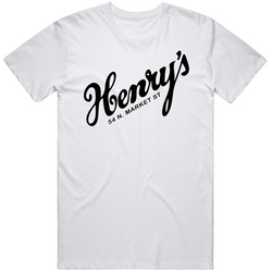 Henry's On The Market Bar And Restaurant South Carolina's Most Historic Restaurant Retro Graphic Unisex Cotton White Classic T Shirt