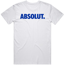 Absolut Vodka Sweden Liquor Alcohol Retro Graphic Unisex Cotton White Classic T Shirt