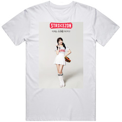 Twice Strike Zone Nayeon Kpop Custom T-shirt shirts tee cheer up Retro Graphic Unisex Cotton White Classic T Shirt