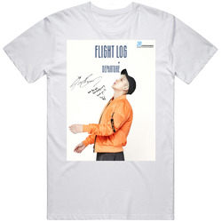 Got7 Fly Flight Log : Departure Jackson Graphic Tee Retro Graphic Unisex Cotton White Classic T Shirt