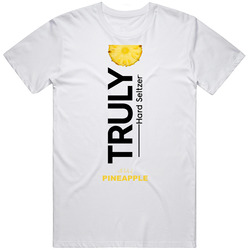 Truly Hard Seltzer Pineapple Halloween Costume Alcohol Drink Retro Graphic Unisex Cotton White Classic T Shirt