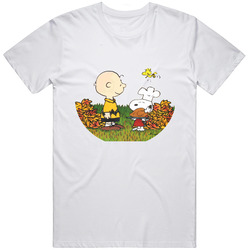 Charlie Brown Thanksgiving Retro Graphic Unisex Cotton White Classic T Shirt