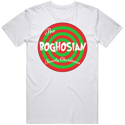 The Boghosian Family Christmas Last Name Retro Graphic Unisex Cotton White Classic T Shirt