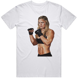 Ronda Rousey Ufc Arm Bar Retro Graphic Unisex Cotton White Classic T Shirt