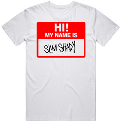 Hi My Name Is Slim Shady Russell Westbrook Style Nba Okc Retro Graphic Unisex Cotton White Classic T Shirt