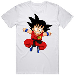 Dragon ball z t-shirt goku kid tee Retro Graphic Unisex Cotton White Classic T Shirt