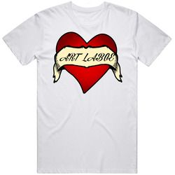 Art Laboe Heart Tattoo Hollywood Walk Of Fame Retro Graphic Unisex Cotton White Classic T Shirt