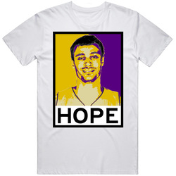 Larry Nance Jr Hope Poster Parody Los Angeles Basketball Draft 2015 Sports Retro Graphic Unisex Cotton White Classic T Shirt