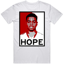 Dangelo Russell Hope Poster Parody Los Angeles Basketball Draft 2015 Sports Retro Graphic Unisex Cotton White Classic T Shirt