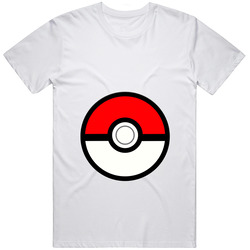 Pokeball Pregnancy Halloween Costume Retro Graphic Unisex Cotton White Classic T Shirt