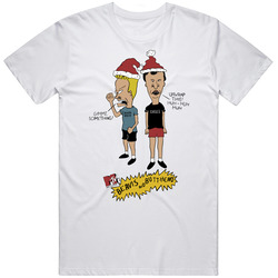 1993 Mtv Beavis And Butthead Christmas Special  T Shirts Retro Graphic Unisex Cotton White Classic T Shirt