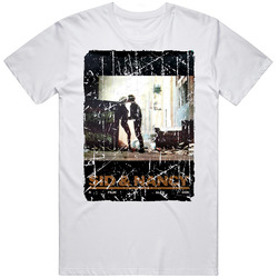 Sid And Nancy Movie Poster Retro Aged Look Retro Graphic Unisex Cotton White Classic T Shirt