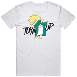 Tun Up Lisa Simpson Parody Funny White Retro Graphic Unisex Cotton White Classic T Shirt
