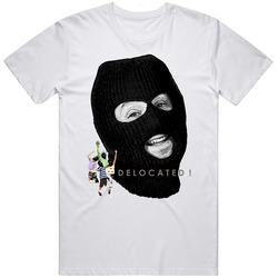 Delocated t-shirt from Adult Swim  Retro Graphic Unisex Cotton White Classic T Shirt