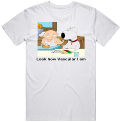 Stewie Steroids Family Guy Retro Graphic Unisex Cotton White Classic T Shirt