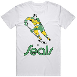 California Golden Seals Retro Hockey Retro Graphic Unisex Cotton White Classic T Shirt