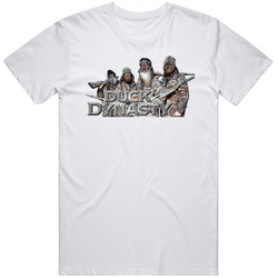 Duck Dynasty Retro Graphic Unisex Cotton White Classic T Shirt